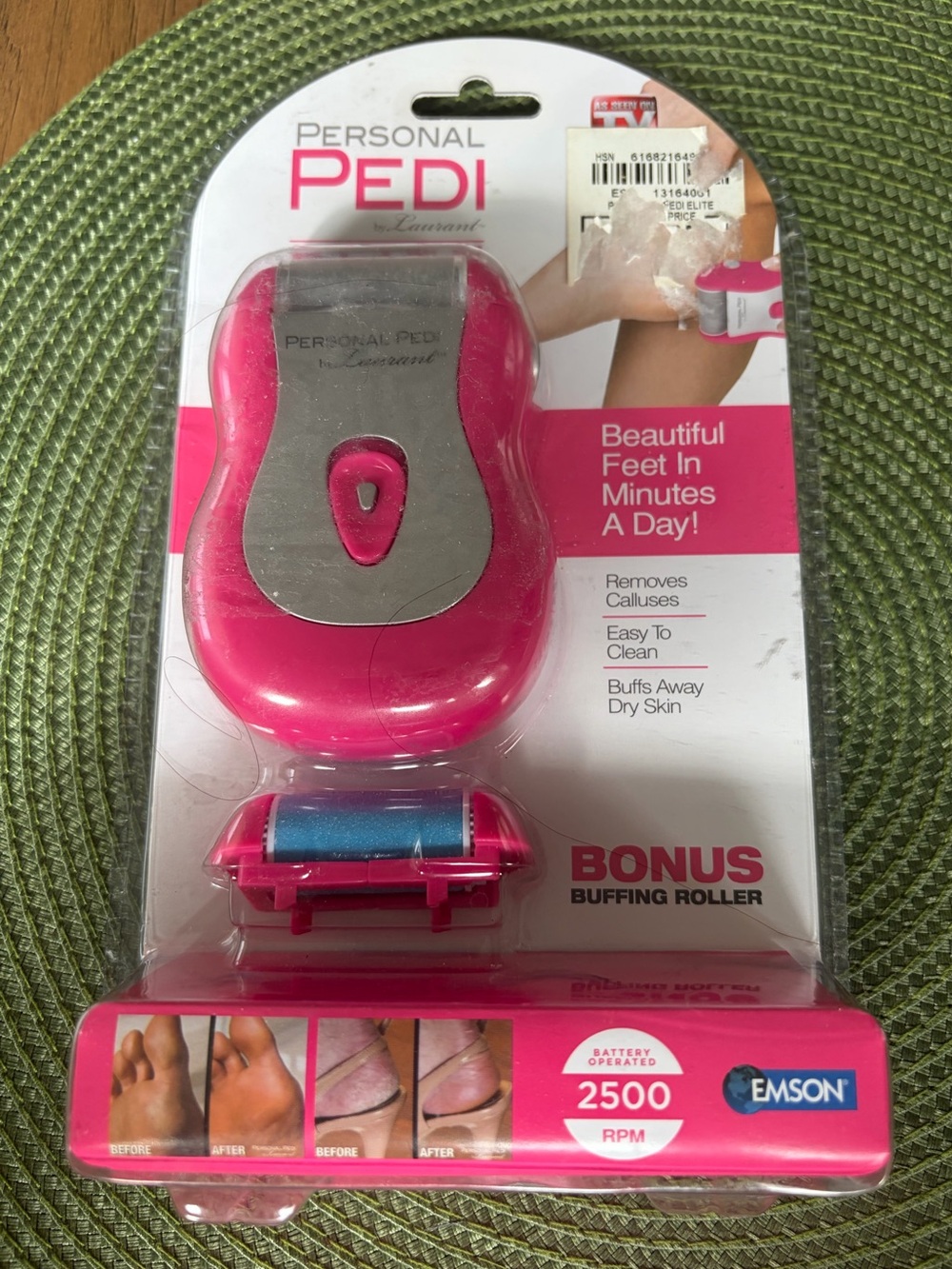 Personal Pedi by Laurant  Electric Callus Remover - Pink SEALED
